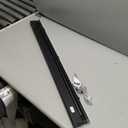 Cordless Light Filtering Mini Blind - 36 Inch Width, 48 Inch Length, 1" Slat Size - Black - Cordless GII Morningstar Horizontal Windows Blinds for Interior by Achim Home Decor