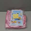 EZIGO Baby Pool Float with Canopy UPF50+ Sun Protection, Inflatable Kids Pool Floats with Ocean Animal Toys for Baby 6-36 Months, Infant Swimming Float with Adjustable Safety Seat for Boys Girls (Pink)