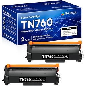 TN-760 TN760 High Yield Black Toner Cartridge Compatible TN-760 Replacement for Brother TN760 TN 760 HL-L2350DW HL-L2370DW HL-L2390DW HL-L2395DW MFC-L2710DW DCP-L2550DW Printer Toner (2 Pack)