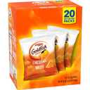 Goldfish Cheddar Cheese Crackers, Baked Snack Crackers, 1 oz On-the-Go Snack Packs, 20 Count Box (EXP 06/14/26)