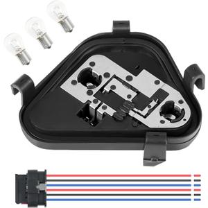 Right Passenger Side Rear Tail Light Lamp Holder Bracket Socket Panel with Harness and Bulbs Compatible with BMW 3 Series 320i 328i 335i 328d 2012 2013 2014 2015 Replace # 63217313044 (RIGHT)
