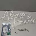 Always & Forever Neon Sign Led Wedding Neon Sign Warm White Wall Decor for Valentine's Day Anniversary Birthday Wedding Party Proposal Gift 23in