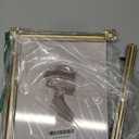 Sunlit Vintage Picture Frame 8x10 Inch, Luxury Antique Photo Frames with Glass Front, Photo Display, Tabletop Wall Hanging, Gift Ideas, Gold and Silver (Slivery Light Gold)