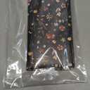 Slohif Checkbook Cover for Personal Duplicate Checks - Women Check Book Wallet Holder Black Flowers Top Side Tear