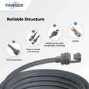 YANGER Starlink Gen 3 Cable 100FT Ethernet Cable, Starlink Mini, Starlink Cable Extension, Replacement Cable Durable Waterproof Outdoor Design, Grey