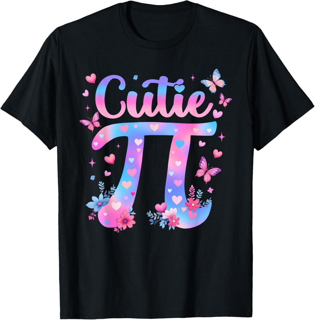Cutie Pi Day Women Kids Men Toddler Math Teacher Student T-Shirt (Blue), 4T