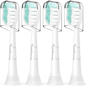 Toptheway Toothbrush Replacement Heads for Philips Sonicare 4100 5100 C2 G2 C1 W - Medium Soft, 4 Pack