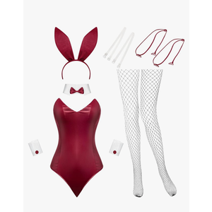 Geyoga Anime Women Bunny Costume Bunny Outfit Halloween Cosplay Bodysuit Role Costume Bunny Headband Stocking Set
Amazon's Choice, XL