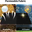 Fence Privacy Screen 4x50Ft - Heavy Duty Outdoor Fence Cover for Patio, Yard, Balcony & Garden, Windscreen & Dustproof Fabric with Zip Ties Included (Black)
