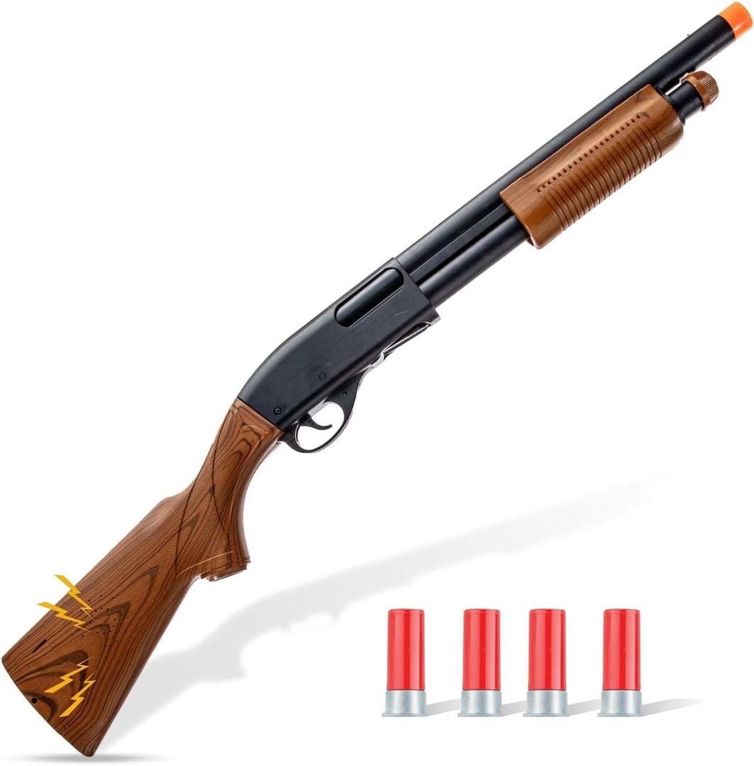 Liberty Imports Kids Toy Pump Action Shotgun Hunting Rifle with Ejecting Shells - Realistic Electronic Gun Sounds (30-Inches)