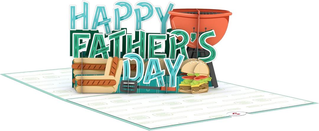 2 x Lovepop Best Flippin Dad Father's Day Pop-Up Card  Fathers Day Card  Handcrafted 3D Pop-Up Greeting Card for Him  Fathers Day Love Card, 5 x 7