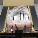 Mueller Retro Toaster 4 Slice with Extra Wide Slots Bagel, Defrost, and Cancel Function, 6 Browning Levels, Dual Independent Controls, Removable Crumb Tray and High Lift Levers, Pink
