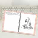 3-Hole Dotted Paper Refills, Letter Size 100Sheets / 200Pages Loose-Leaf Paper, 100gsm, White, 8.5'' x 11''
