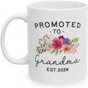 First Time New Grandma To be Mug Promoted to Grandma Est 2026 Presents Pregnancy Announcement Gift 1st time Grandmother, Mother's Day, Christmas Gift White Coffee Mug 11oz