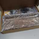 Lwenki Key Holder for Wall, Decorative Key and Mail Holder with Shelf Has Large Key Hooks for Bags, Coats  Paulownia Wood Key Hanger with Mounting Hardware (9.8W x 6.7H x 4.2D) (Brown)