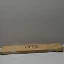 OFFO Shower Arm with Flange, 24 in Ceiling Mount Replacement Rain Shower Head Straight Arm Ceiling-Mounted For Fixed Shower Head & High Pressure Rain, Matte Black