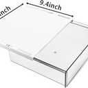 SOUJOY 2 Pack Self-adhesive Under Desk Drawer, Hidden Slide Out Organizer Tray, Plastic Under Table Attachable Hidden Storage Organizer for Office Home School Kitchen Sewing Table