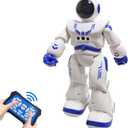 Cargooy Best Gift for Kids , Intelligent Programmable RC Robot with Infrared Controller Toys, Dancing, Singing, Moonwalking and LED Eyes, Gesture Sensing Robot Kit for Childrens Entertainment (Blue)