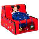 Disney Mickey Mouse Sit N Play Portable Activity Seat for Babies by Delta Children  Floor Seat for Infants, 17.5x21x14 Inch (Pack of 1)
