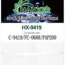 HANXER Pool Filter Replaces for C-9419, Filbur FC-0688, 931-220, PAP200, SP200, Clean and Clear 200, CC200, Ultral-C5, PP-C5, 10201, 200 Sq.Ft Swimming Pool Filter Cartridge, 1 Pack