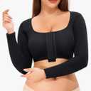 Nebility Arm Compression Sleeve Women Arm Shaper Post Surgery Post Surgery Front Closure Bra Size Small