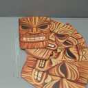 Cardboard Cutouts Tiki Mask Decorations, Pack of 6