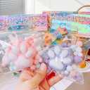 3 x 2 Pcs Taba Squishy Cat Paw Squeeze Toys, Kawaii Squishies PVC Sensory Toys, Stress Relieving OPP Packaging Gifts, Fidget Toys Squishy Novelty Things Suitable for Kids Teenage(2Pcs Random Color)