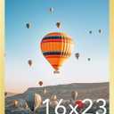 JCJMY 16x23 Picture Frame Gold for Poster Photo Picture, Horizontal and Vertical Formats for Wall Hanging, 16 x 23 Wall Gallery Poster Photo Frame for 16 by 23 Photos Posters, Gold