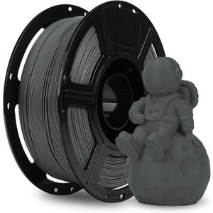 FLASHFORGE PLA Filament 1.75mm +/- 0.02mm, Matte Grey 3D Printer Filament 1kg (2.2lbs) Spool, Excellent Printing Performance, Easy to Use for Most FDM 3D Printers