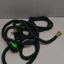 Flexi Hose with 8 Function Nozzle, 50FT - Lightweight Expandable Garden Hose, No-Kink Flexibility, 3/4 Inch Solid Brass Fittings and Double Latex Core 