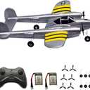 RC Plane Remote Control Airplane RTF 2.4GHz 2CH Radio Control P38 Lighting Aircraft for Beginner