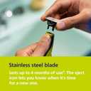 Norelco Philips OneBlade 360 Hybrid Face, Electric Beard Trimmer and Shaver, with 360 Blade Technology, 1x 360 Blade for Face, 5in1 Adjustable Comb, Model QP2724/90 (Black & Lime Green)