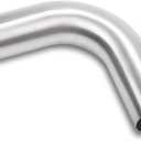 90 Degree Elbow 2.5 Inch 63mm OD Aluminum Intercooler Pipe Piping Air Intake Tube, 1.5D Radius, Brushed Finish