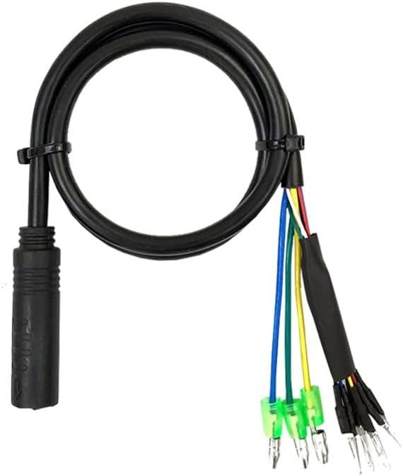 Electric Bike Accessories, Ebike Conversion Cable 9 Pin Julet Wheel Hub Motor Waterproof Female Cable for Ebike Accessories