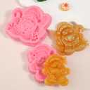 3 x 4 Pcs Christmas Santa Claus Silicone Molds, Snowflake Chocolate Fondant Mold, for Cupcake Toppers Cake Decorations Candy Sugar Craft Chewing Gum Desktop Decor Ornaments Resin Pendant Clay