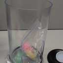 Jellyfish Lamp, 18LED 7-Color Changing Light with 5 Levels Brightness Jellyfish Aquarium fish lamp Home decor, children's birthday gift, men's and women's holiday gift, relaxing mood atmosphere (Black)