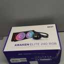 NZXT Kraken Elite 240 RGB 2024 - AIO CPU Liquid Cooler - 240mm Radiator - F240 RGB Core Fan - Customizable 2.72" IPS LCD - NZXT Turbine Pump - AMD AM5, AM4 - Intel LGA 1851/1700, 1200/115X - Black