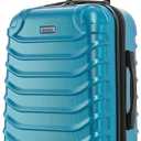 InUSA ENDURANCE Luggage with Spinner Wheels | Durable Lightweight Hardshell Suitcase, Spacious Travel Bag with Handle and Trolley | 20-Inch Carry On Small Luggage | Teal