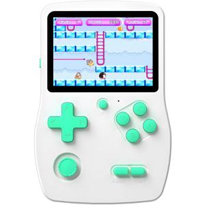 32 Bit Handheld Games for Kids Preloaded 139 Video Games, Portable Video Gaming Player with 3.0" IPS Screen and Rechargeable Battery, Mini Travel Games Electronic Gifts Toys for Boys Girls, White