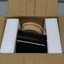 Sweejar Kitchen Canisters Ceramic Food Storage Jar, Stackable Containers with Airtight Seal Wooden Lid for Serving Ground Coffee, Tea, Sugar, Salt and More - 28 Fl Oz (Black)