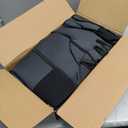 BDK PolyPro Car Seat Covers Full Set in Gray on Black, Front and Rear Split Bench Seat Covers for Cars, Easy to Install Car Seats Cover Set and Accessories for Auto Trucks Van SUV - Gray