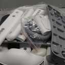 HBTower Potty Training Seat with Step Stool Ladder for Toddlers, Adjustable Kids Toilet Seat with Splash Guard, Anti-Slip Pads & Safety Handles, Comfortable Potty Chair for Boys & Girls (Grey)