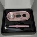 40000RPM Electric Nail File Drill Professional Kit, Drill Machine with LCD Display, Manicure Pedicure Polishing Acrylic Gel Nail Grinder for Salon, Home Use (Pink)