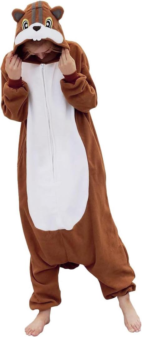 vavalad Adult Onesie Pajamas Halloween Costume Cosplay Onesie Women Men (Large)