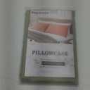 100% Cotton Queen Pillowcases Set of 2, Deep Dream 600 Thread Count Pillow Cases, 20x30 Inches, Super Soft and Breathable Envelope Closure (Sage Green)