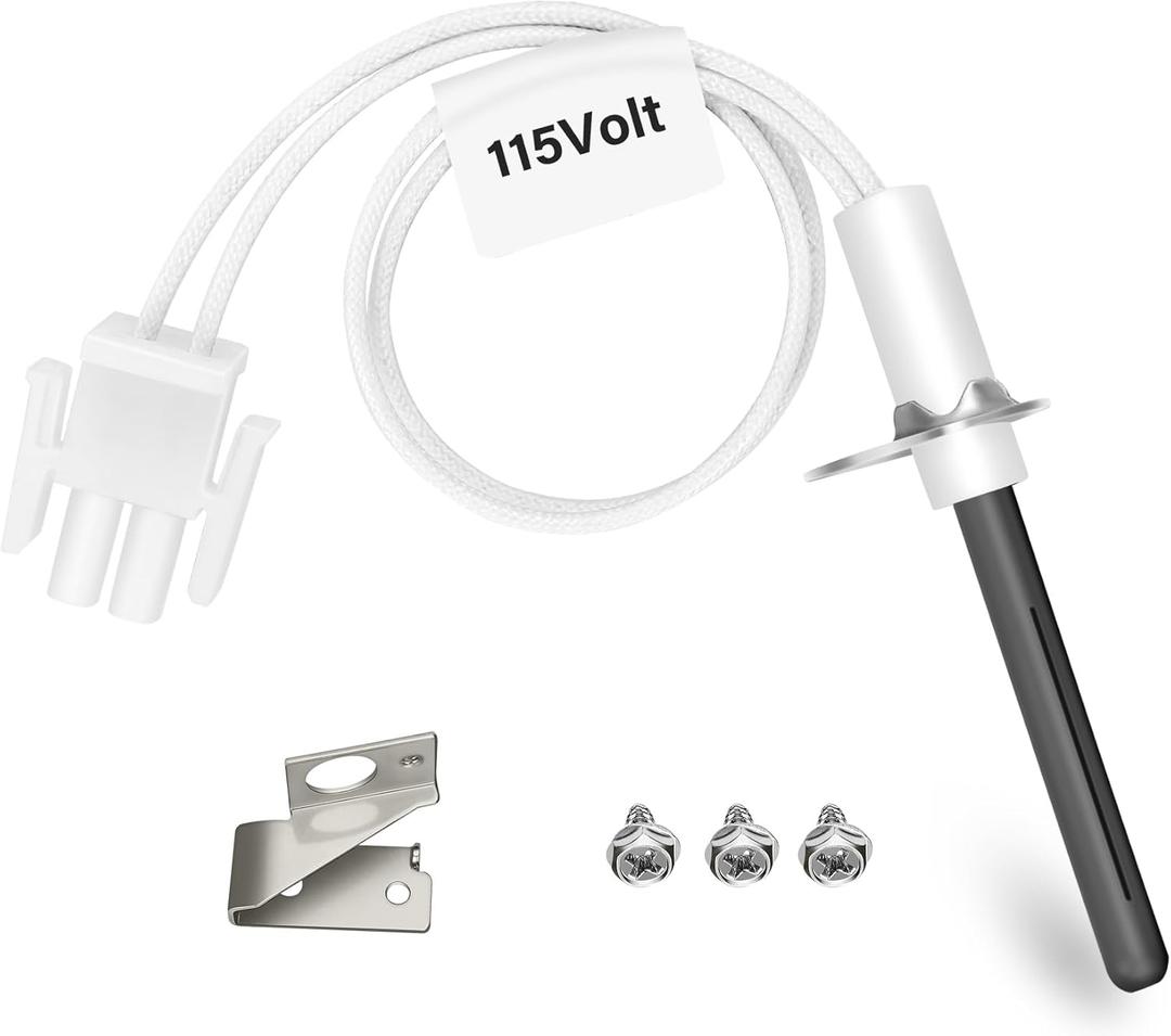 Upgraded 903110A 903110 Furnace Hot Surface Ignitors With Plug, Round Silicon Nitride Universal Hot Surface Kit, Replaceable For Nordyne Furnace Igniters 903110