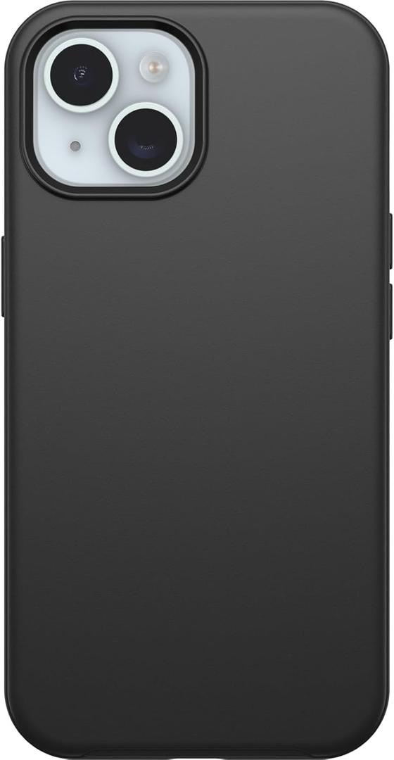 OtterBox iPhone 15, iPhone 14, and iPhone 13 Symmetry Series Case - Black, Ultra-Sleek, Wireless Charging Compatible, Raised Edges Protect Camera & Screen