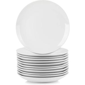 10 Strawberry Street 7.5" Catering Coupe Salad/Dessert Plate, Set of 12,White