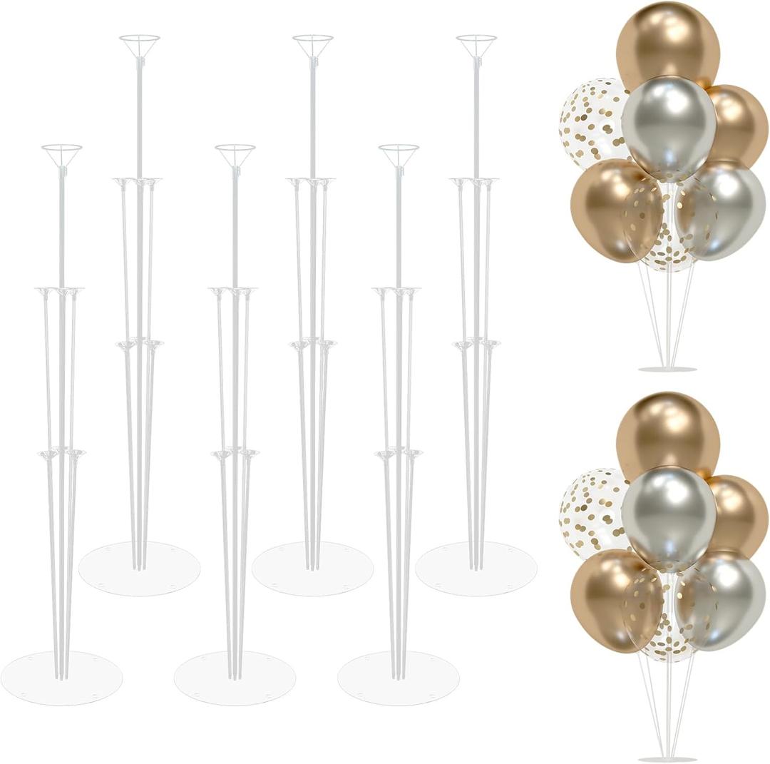 6 Set Balloon Arch Kit with Base, Balloon Sticks, Arch Stand for Birthday, New Year, Halloween, Wedding Decorations