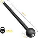 POWER GUIDANCE Steel Mace Macebell Cast Iron Training Full Body Workout, Shoulder, Core Strength, Muscles, Joints (7lb to 25lb)